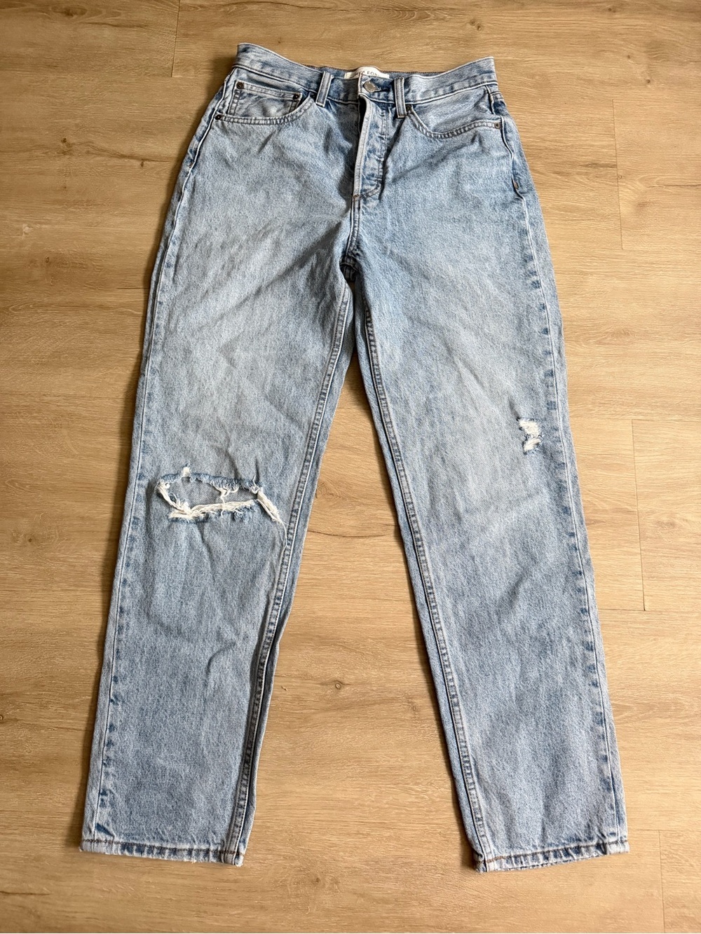 Aritzia The 90s Boyfriend High Loose Jeans Denim Forum SZ 27